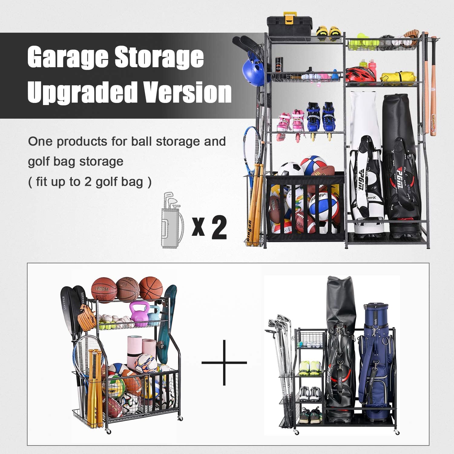 Garage sportartikelen opbergst - Golf Equipment Garage Storage recensie en prijs