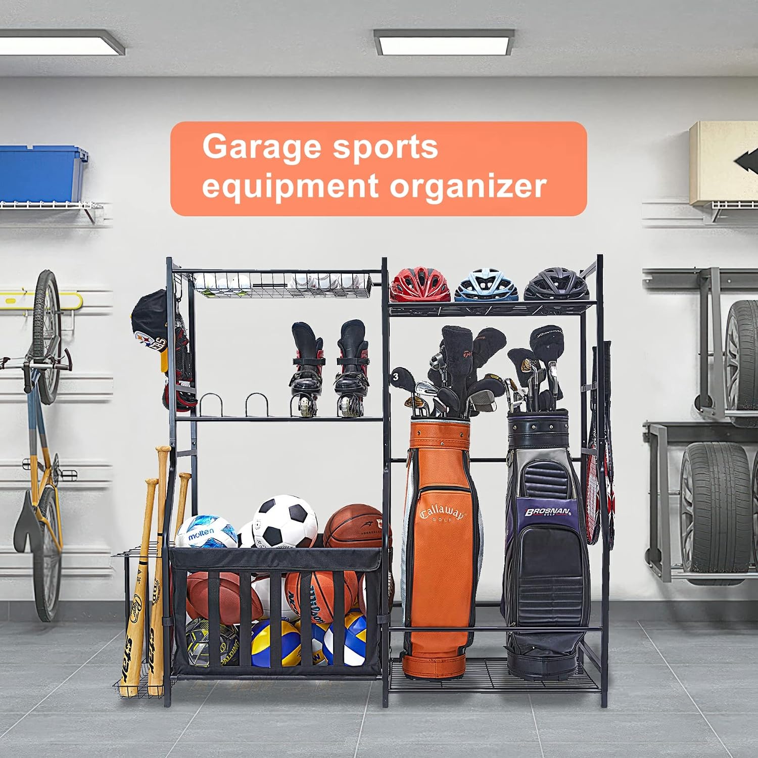Garage sportartikelen opbergre - Golf Equipment Garage Storage recensie en prijs
