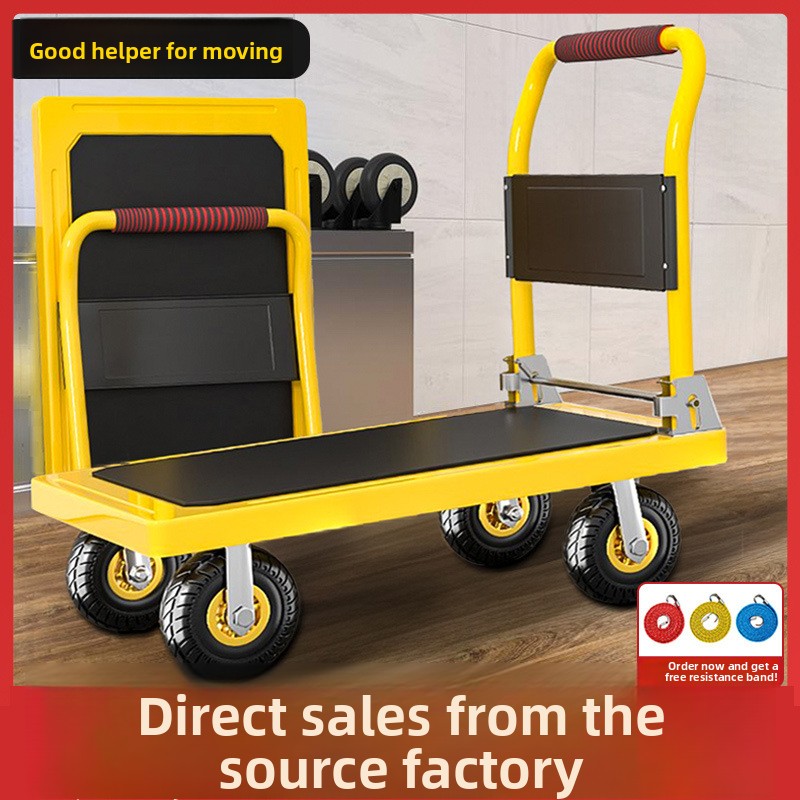 Opvouwbare handkar met platte  - Pull Cart Fold recensie en prijs