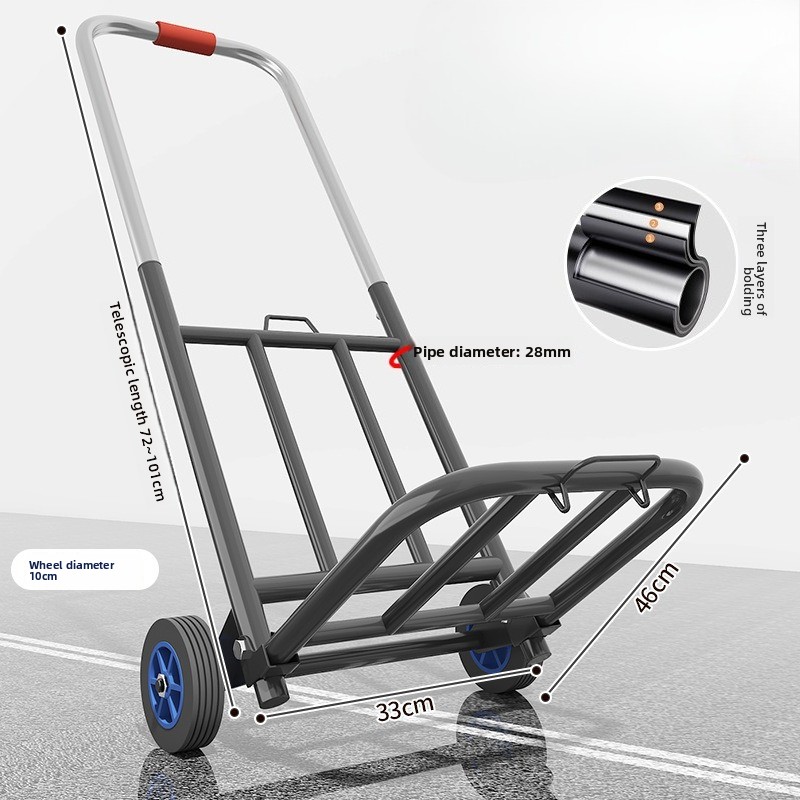 Zware opvouwbare trolley, slij - Pull Cart Fold recensie en prijs