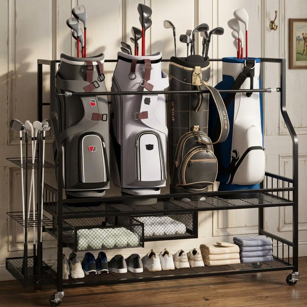 Golftas-opbergrek met lade, bi - Golf Equipment Garage Storage recensie en prijs