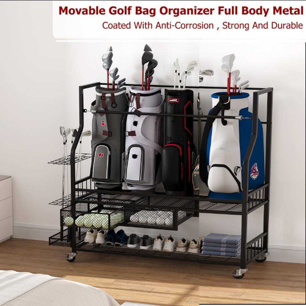 Golftas-opbergrek met lade, bi - Golf Equipment Garage Storage recensie en prijs